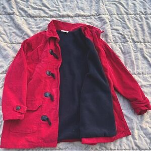 Vintage Jantzen woman red corduroy coat ‘petite’
